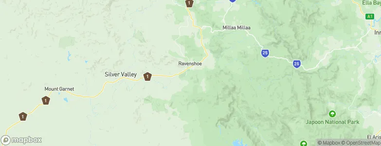 Ravenshoe, Australia Map