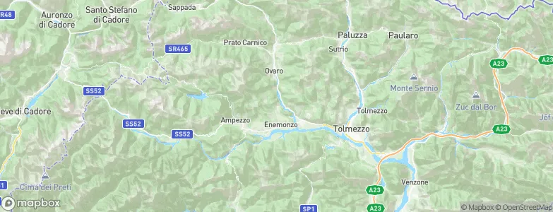 Raveo, Italy Map
