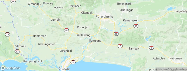 Rawalo, Indonesia Map