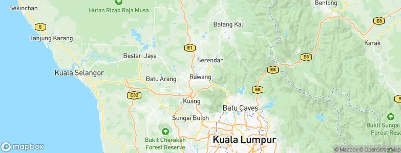 Rawang, Malaysia Map