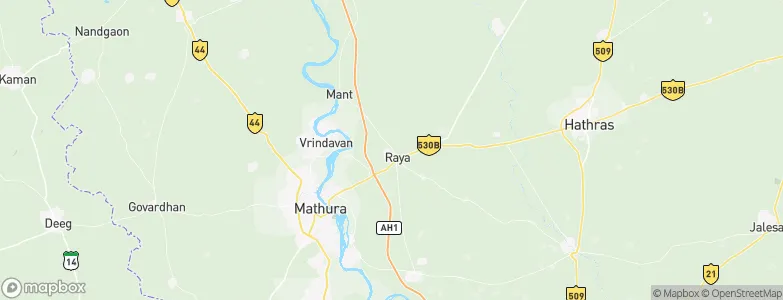 Rāya, India Map