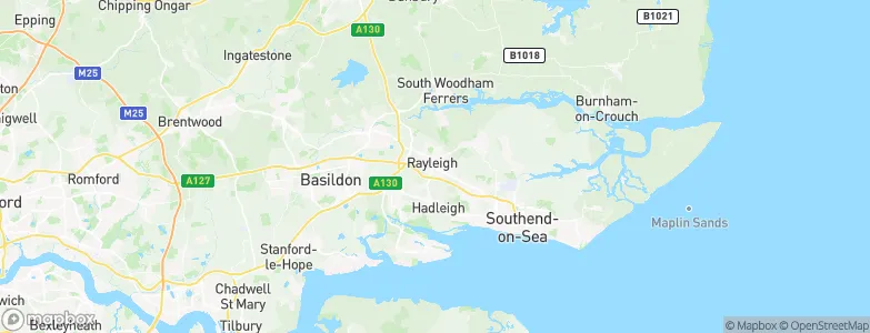 Rayleigh, United Kingdom Map