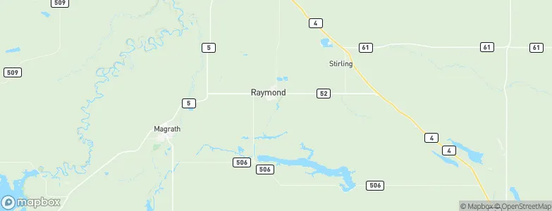 Raymond, Canada Map