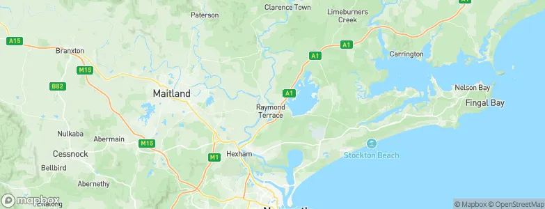 Raymond Terrace, Australia Map