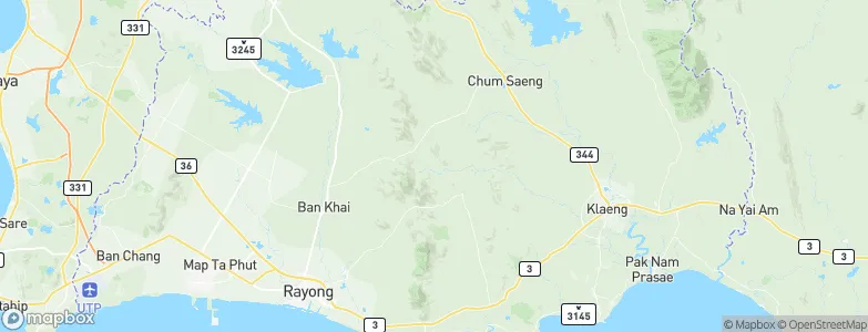 Rayong, Thailand Map