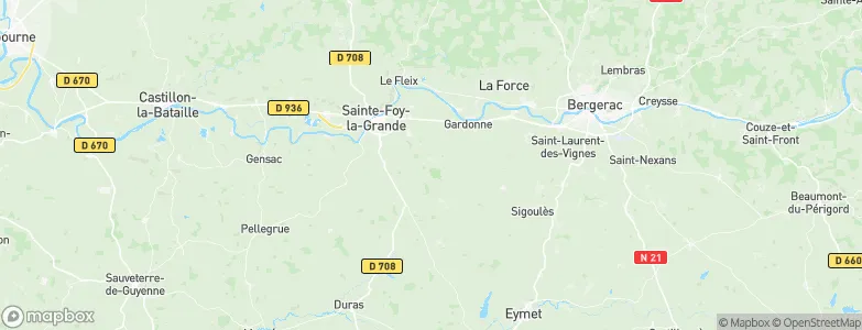Razac-de-Saussignac, France Map