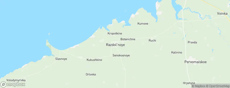 Razdol’noye, Ukraine Map
