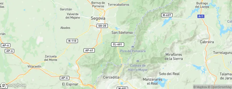 Real Sitio de San Ildefonso, Spain Map