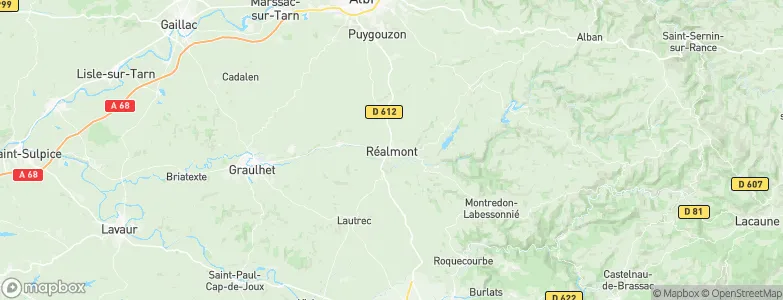 Réalmont, France Map