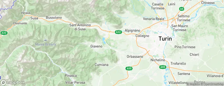 Reano, Italy Map