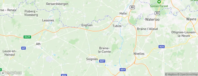 Rebecq-Rognon, Belgium Map