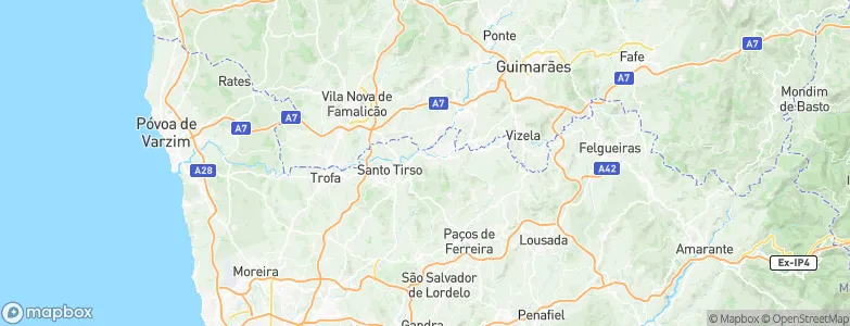 Rebordões, Portugal Map