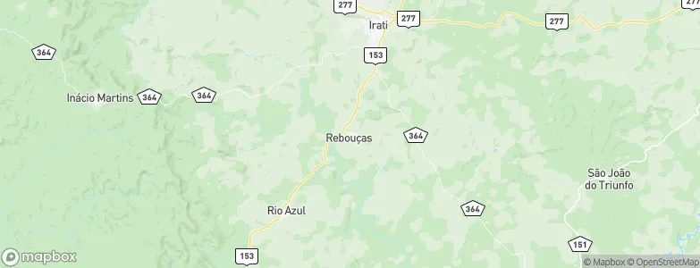 Rebouças, Brazil Map