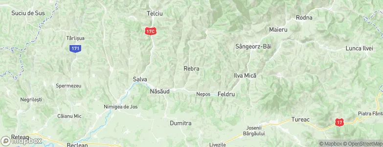 Rebra, Romania Map