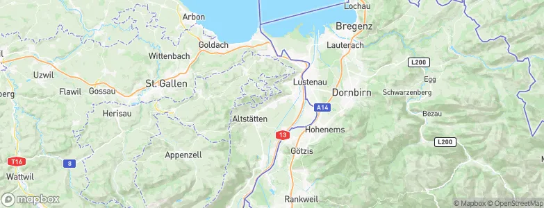 Rebstein, Switzerland Map