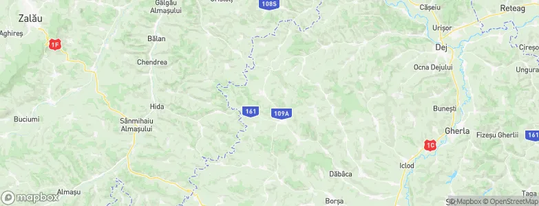 Recea Cristur, Romania Map