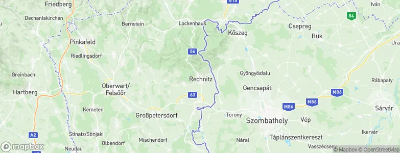 Rechnitz, Austria Map