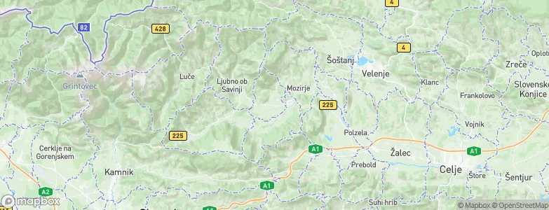 Rečica ob Savinji, Slovenia Map
