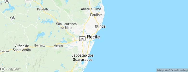 Recife, Brazil Map