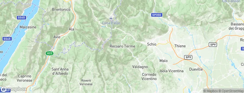 Recoaro Terme, Italy Map