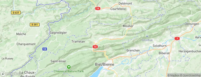 Reconvilier, Switzerland Map