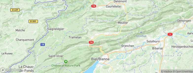 Reconvilier, Switzerland Map