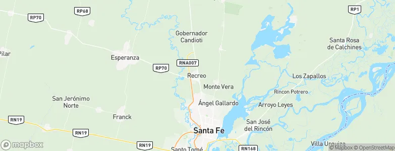 Recreo, Argentina Map