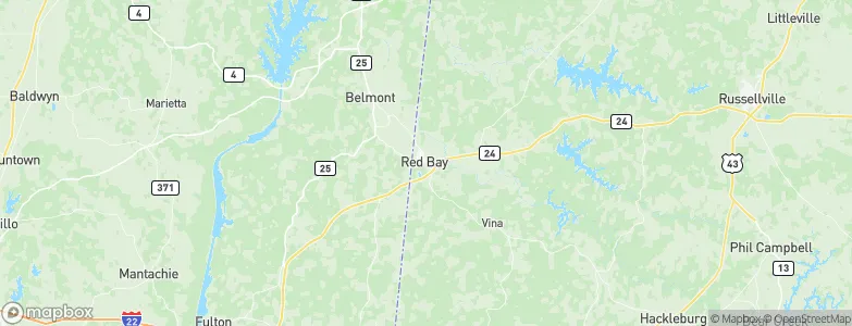 Red Bay, United States Map