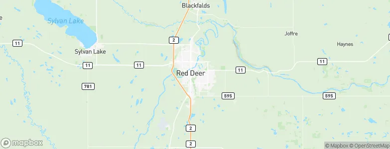 Red Deer, Canada Map