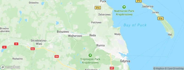 Reda, Poland Map