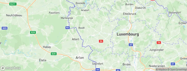 Redange-sur-Attert, Luxembourg Map