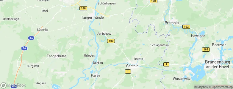 Redekin, Germany Map