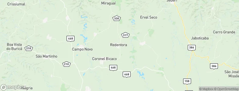 Redentora, Brazil Map