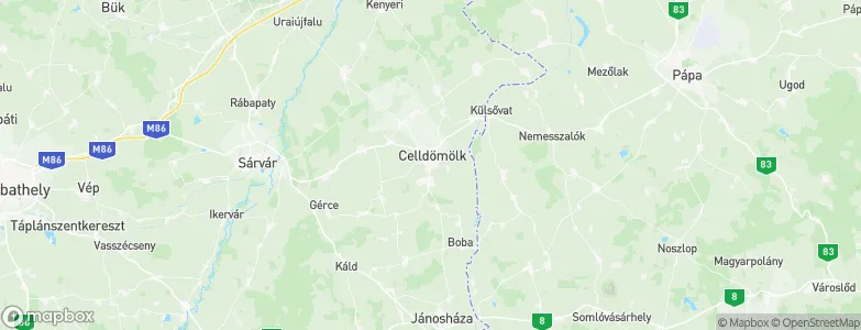 Rédeymajor, Hungary Map