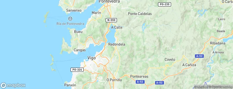 Redondela, Spain Map