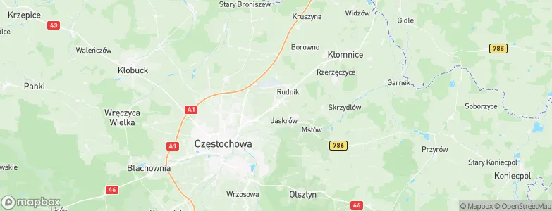 Rędziny, Poland Map