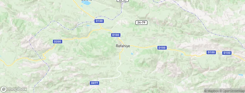 Refahiye, Turkey Map