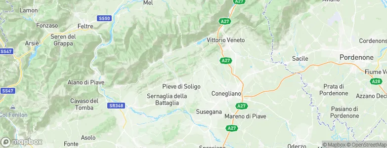 Refrontolo, Italy Map