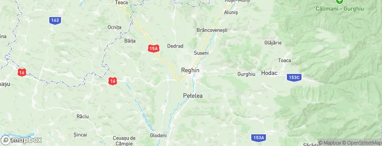 Reghin, Romania Map