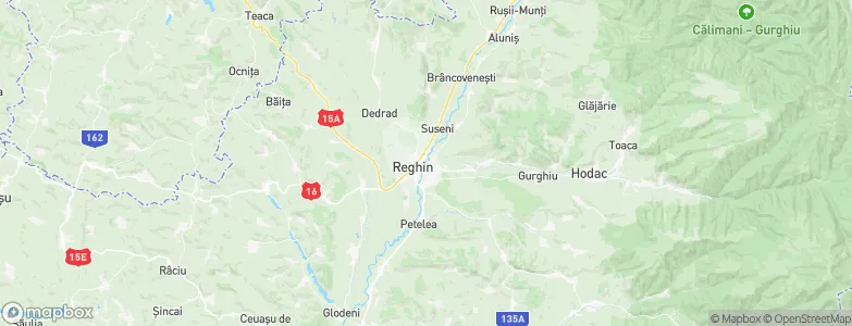 Reghin-Sat, Romania Map