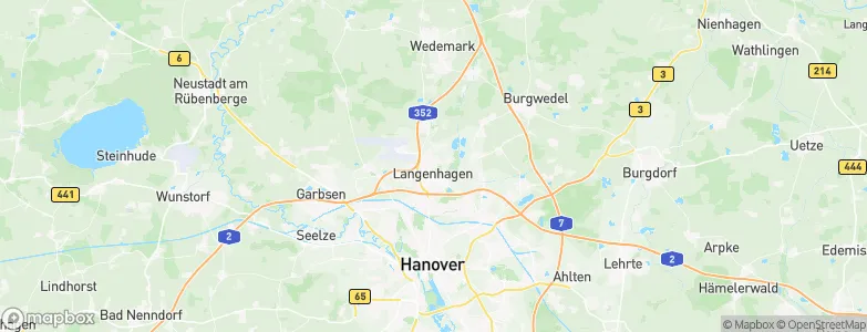 Region Hannover, Germany Map
