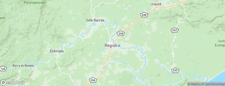 Registro, Brazil Map