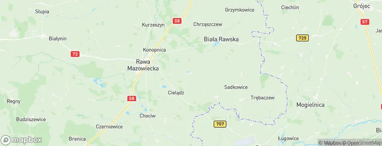Regnów, Poland Map