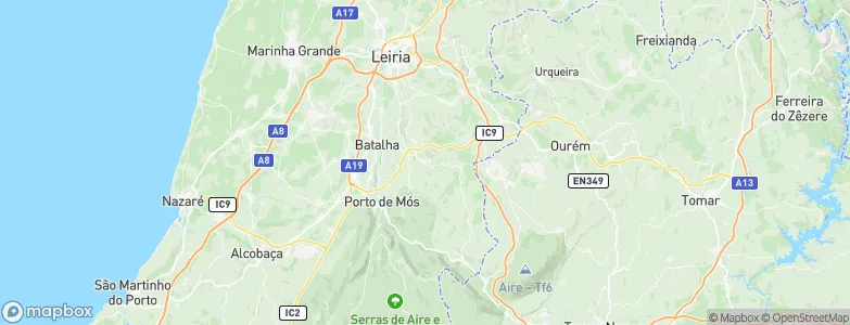 Reguengo do Fetal, Portugal Map