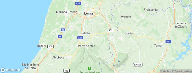 Reguengo do Fetal, Portugal Map
