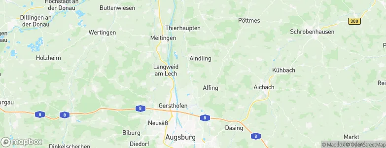 Rehling, Germany Map