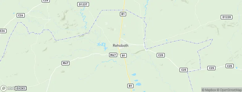 Rehoboth, Namibia Map
