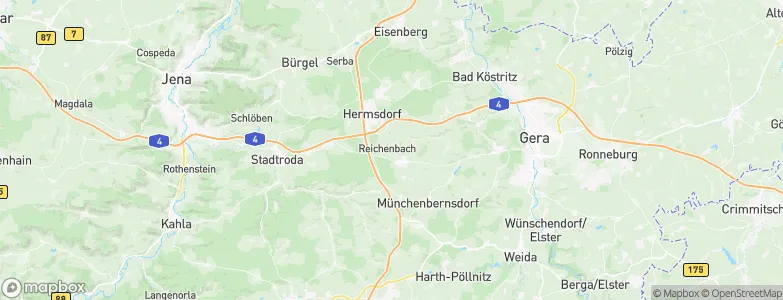 Reichenbach, Germany Map