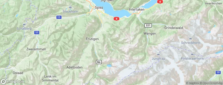 Reichenbach im Kandertal, Switzerland Map