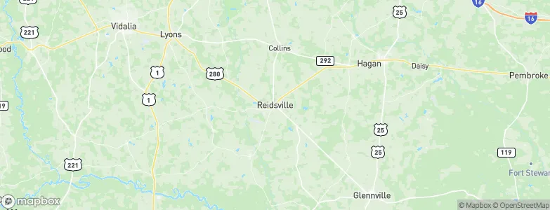 Reidsville, United States Map